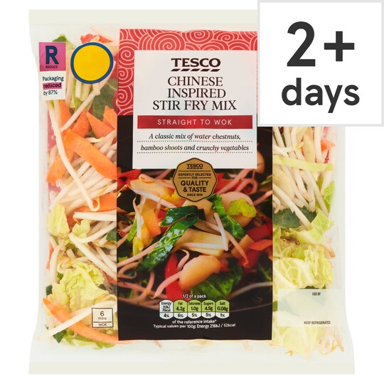 Tesco Chinese Inspired Stir Fry Mix 320G Tesco Groceries