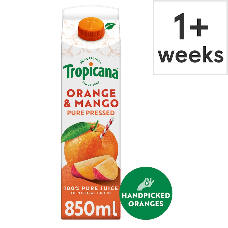 Tropicana Orange & Mango Juice 850Ml