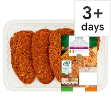 Tesco 4 Irish Lamb Grill Steaks with Harissa Style Coating 440g
