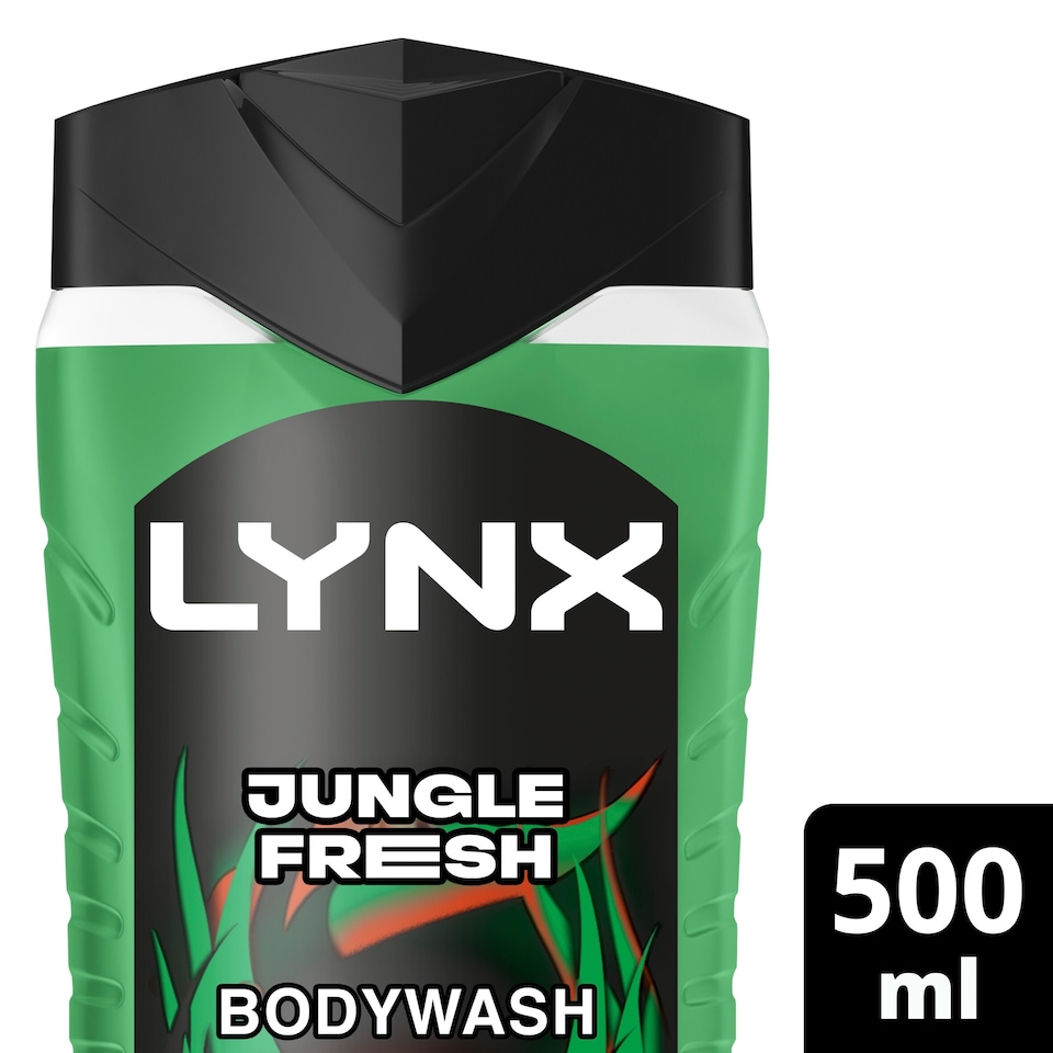 image 1 of Lynx Jungle Fresh 3 In 1 Shower Gel 500Ml