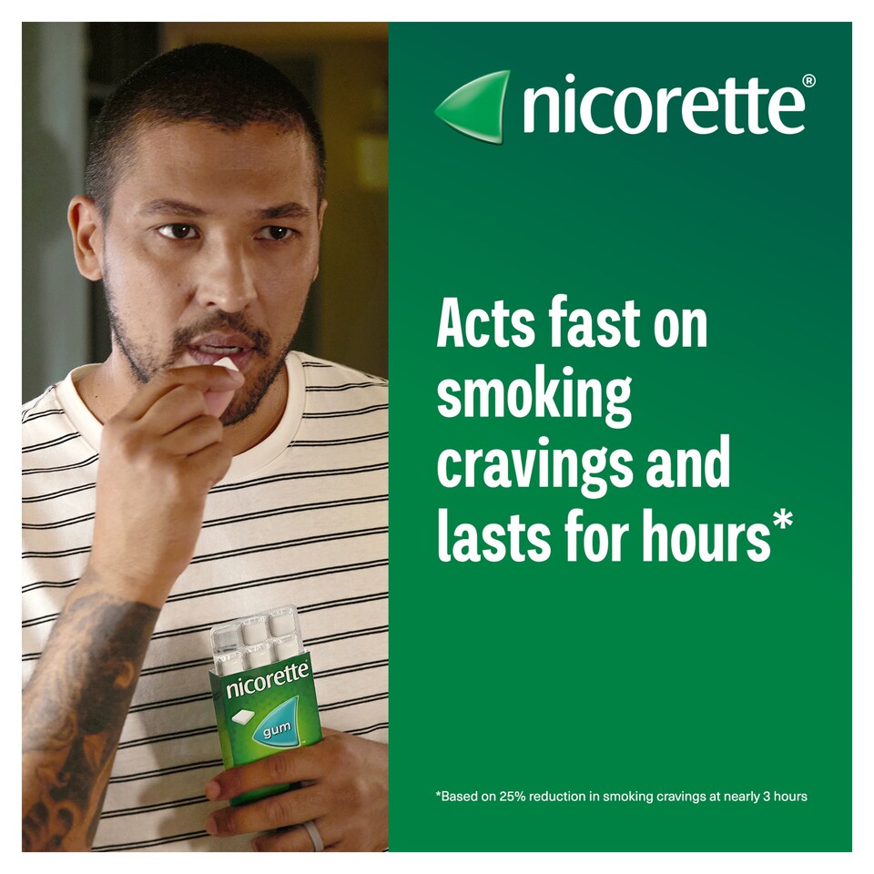 image 1 of Nicorette Stop Smoking Aid 4mg Nicotine Gum - Original 105s