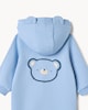 image 4 of F&F Baby Cotton Rich Bear All-in-one in Blue