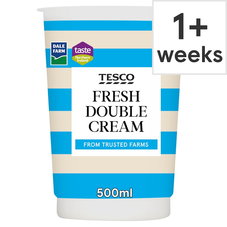 Tesco Fresh Double Cream 500Ml