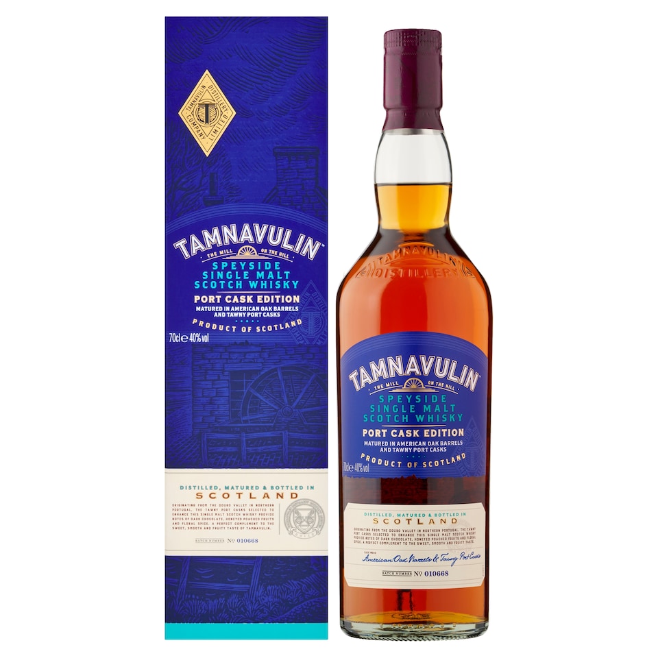 Tamnavulin Speyside Single Malt Scotch Whisky - Port Cask Edition 70cl