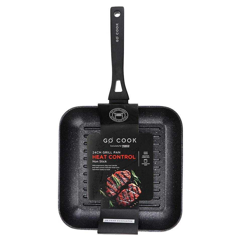 image 1 of Go Cook Heat Control Grill Pan 24cm