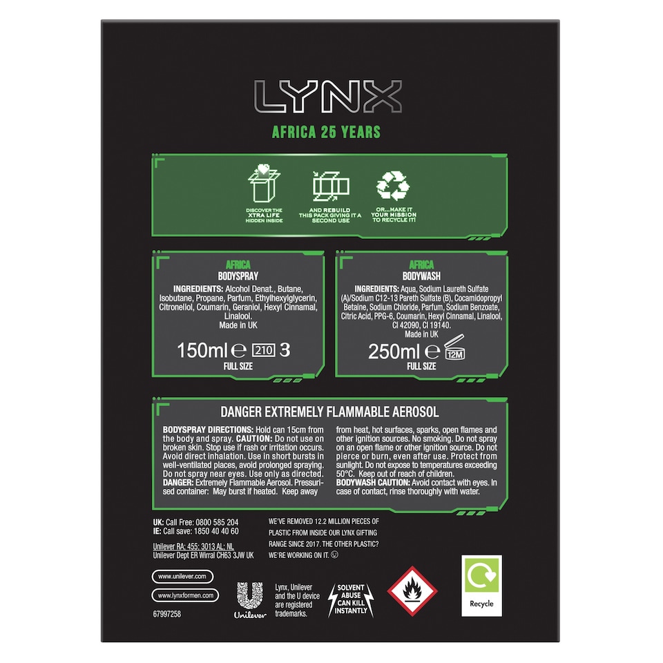 image 1 of Lynx Africa 25 Years Duo Gift Set