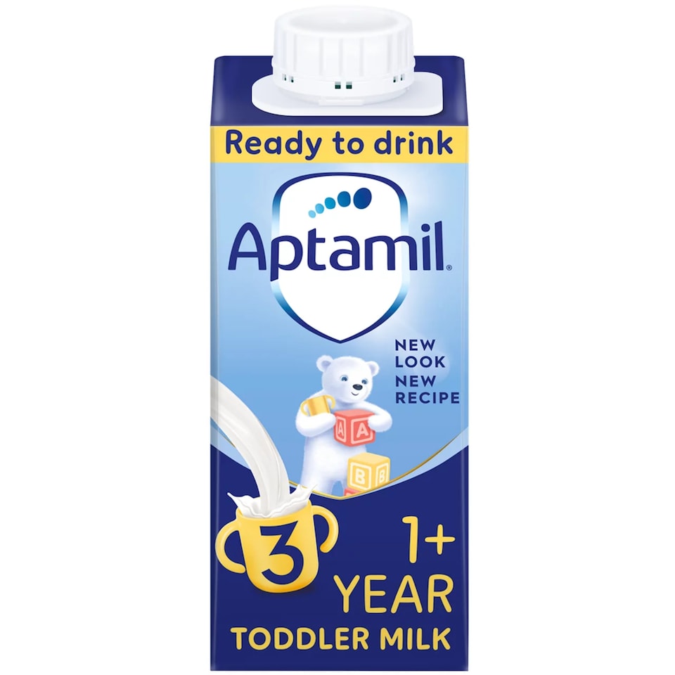 image 1 of Aptamil 3 Toddler Milk Formula Liquid Ready to Feed 1-3 Years 200ml
