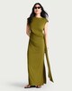 image 2 of F&F Ruched Maxi Dress in Olive