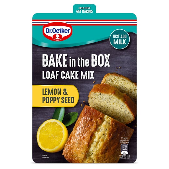 Dr.Oetker Bakein Box Lem&Poppy Seeds Loafcake175g Tesco Groceries