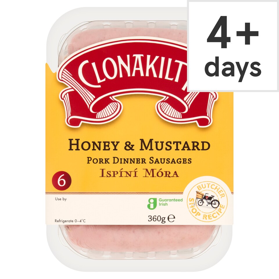 Clonakilty Honey & Mustard Pork Dinner Sausages 360g