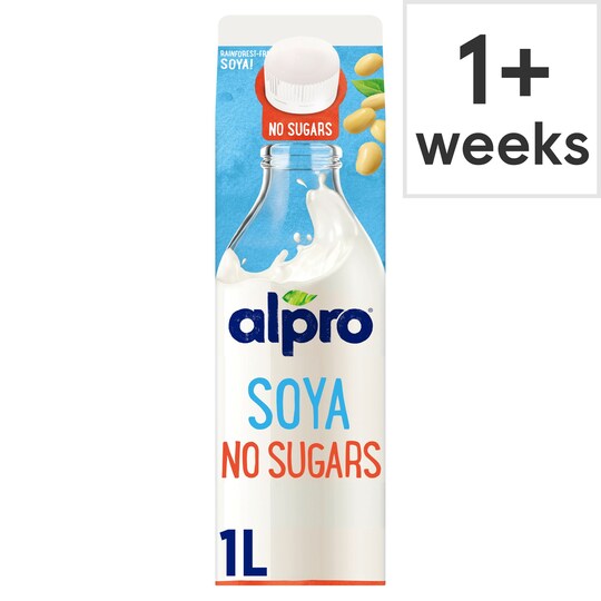 Alpro Soya No Sugars Chilled Drink 1 Litre Tesco Groceries