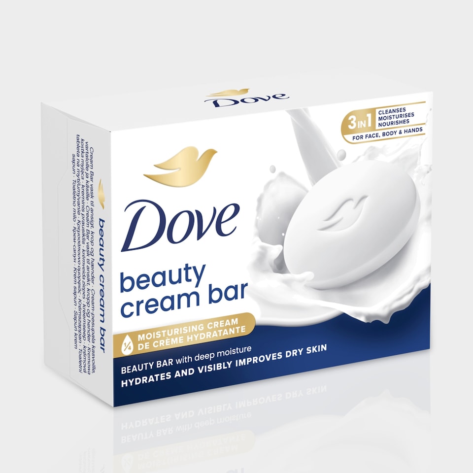 image 1 of Dove Original 3-in-1 Beauty Bar Hand Soap 6x90g