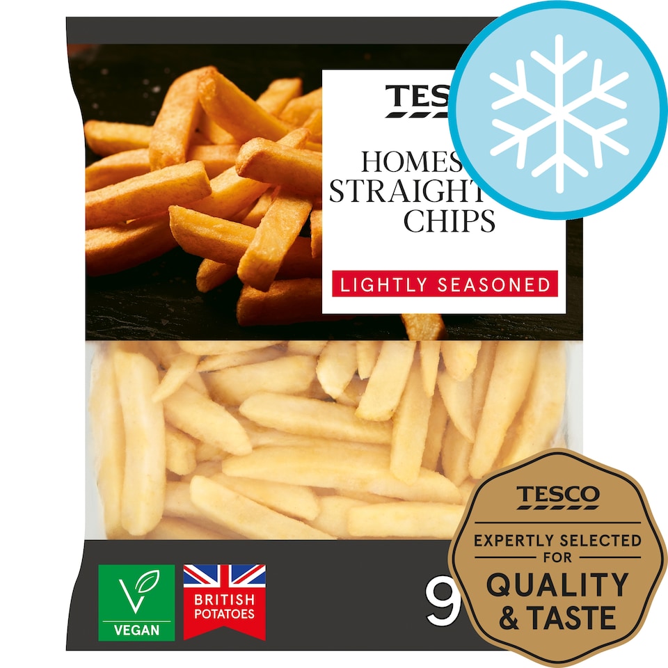 Tesco Homestyle Straight Cut Chips 1Kg