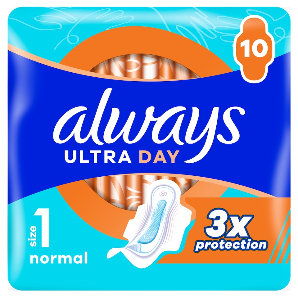 obrázok 1 z Always Ultra Day Normal hygienické vložky (veľkosť 1) vložky s krídelkami 10 ks]