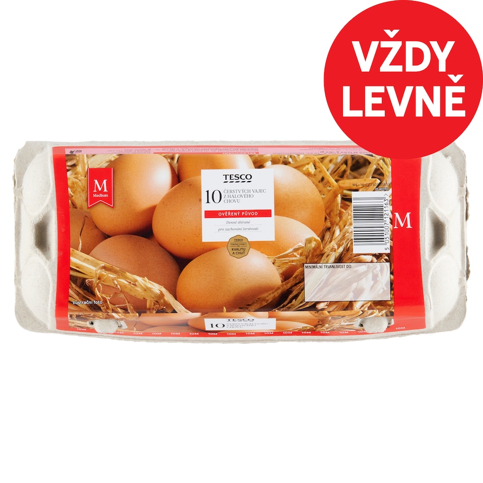 Tesco Fresh Eggs M 10 pcs