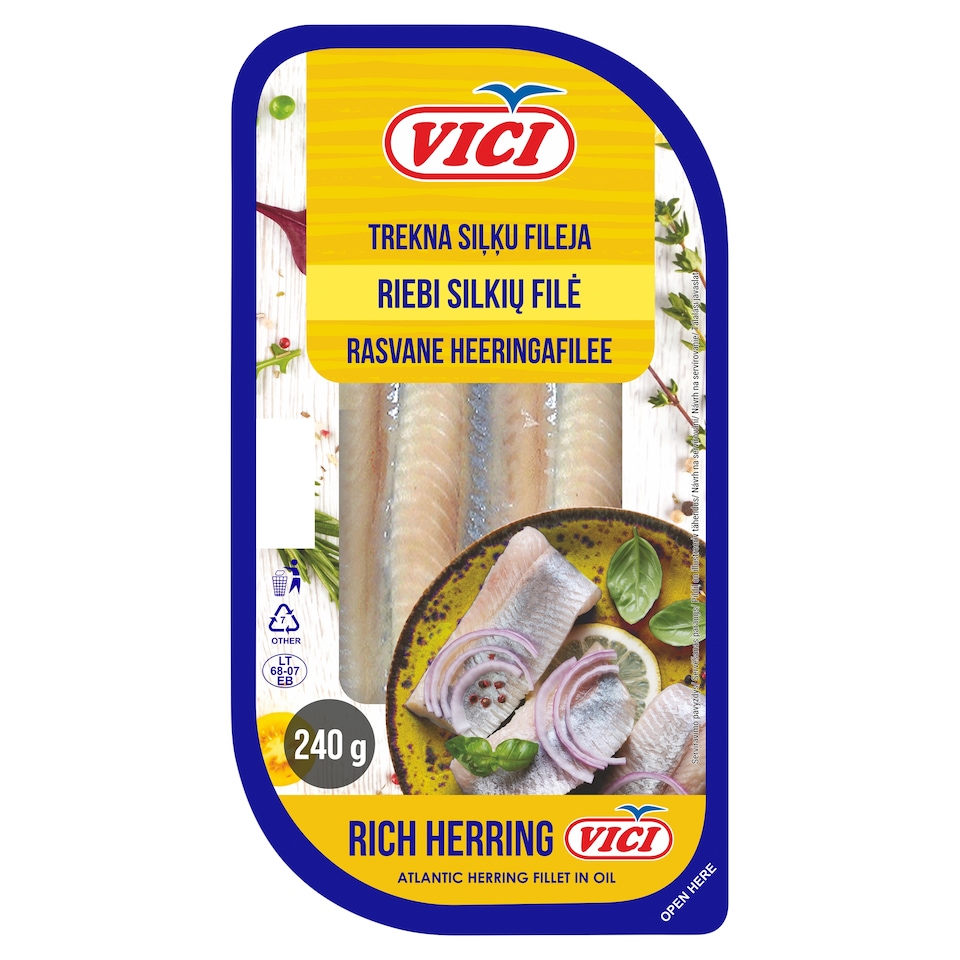 Vici Herring Fillets in Oil 240g