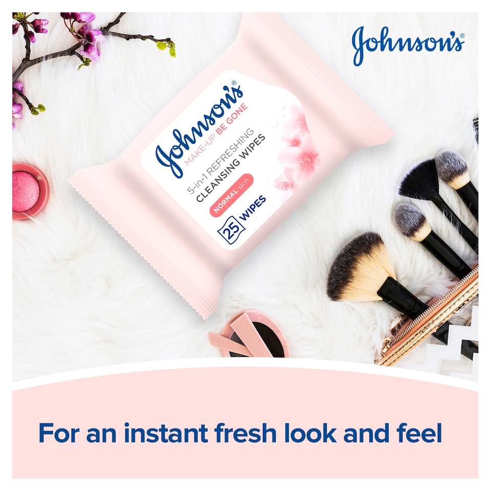 image 1 of Johnson's Face Care Refreshing Wipes 25