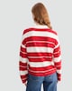 image 3 of F&F Stripe Collared Rugby Top in Multi Red
