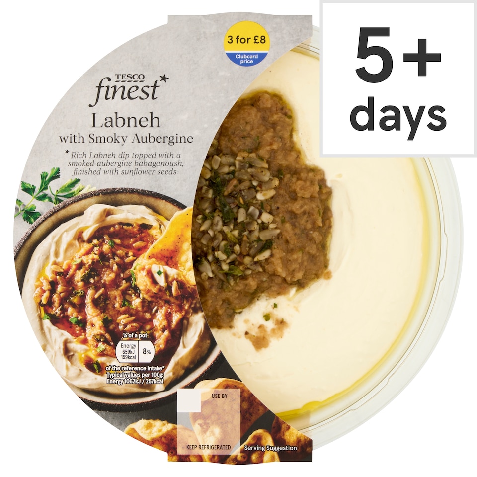 Tesco Finest Labneh with Smoky Aubergine 248g
