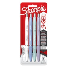 Sharpie S-Gel Frost Black Ink Pens 4 Pack