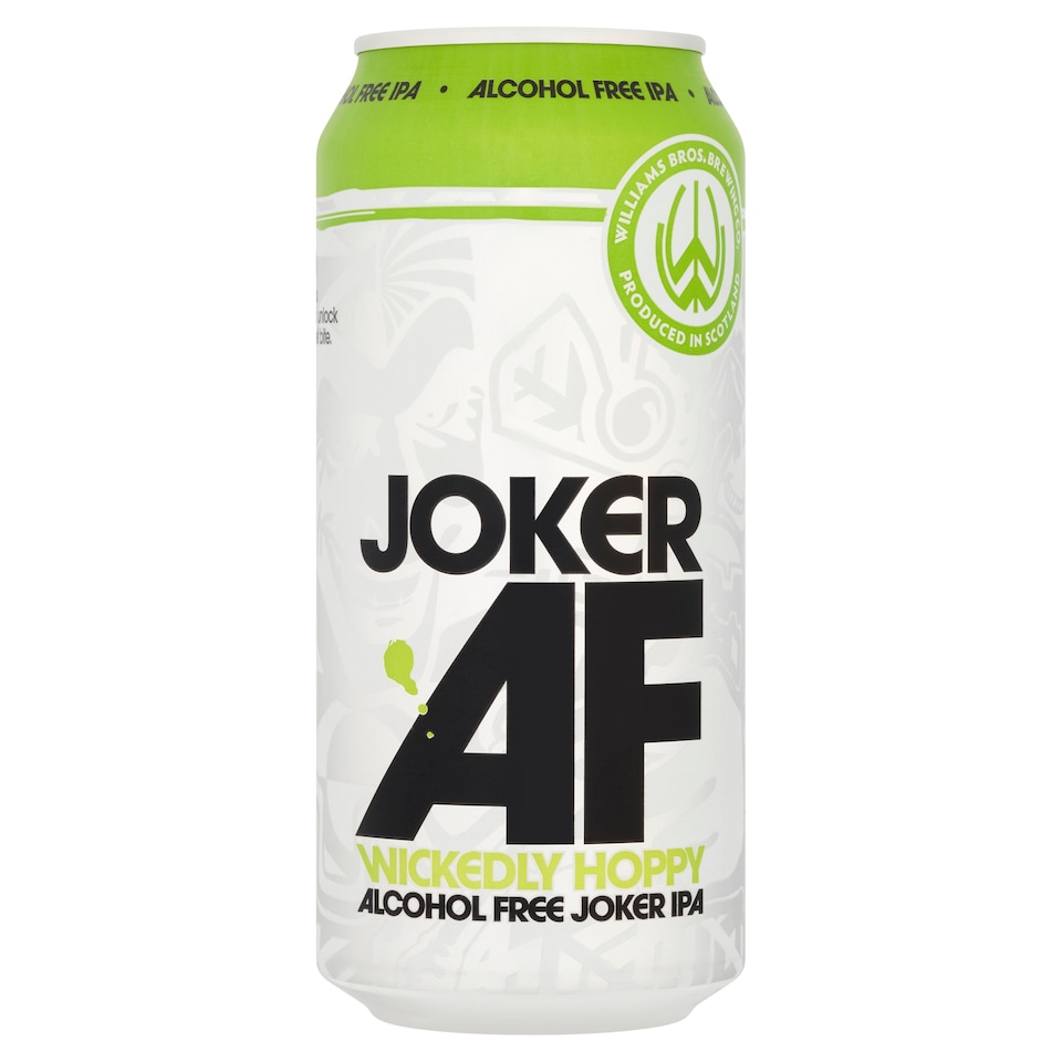 Williams Bros. Brewing Co. Alcohol Free Joker IPA - Wickedly Hoppy 440ml