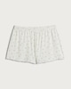 image 4 of F&F Pointelle Floral Print Pyjama Shorts in White