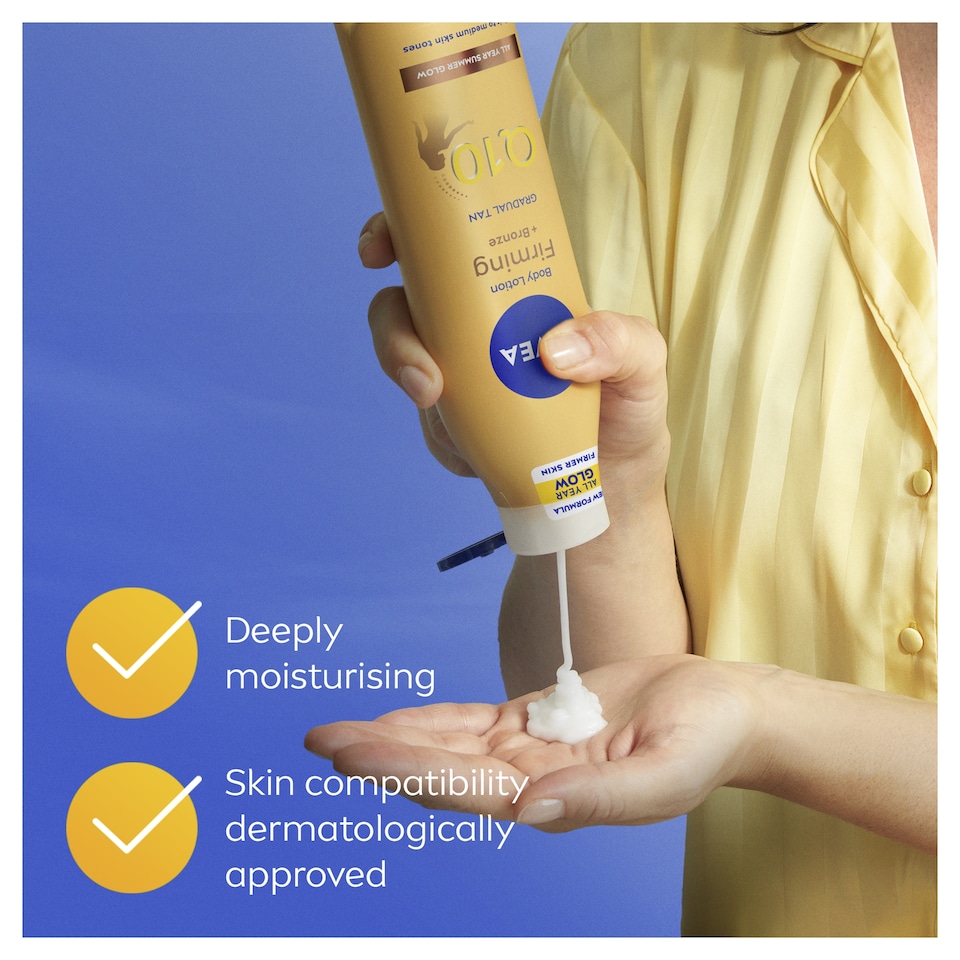 image 1 of NIVEA Q10 Gradual Tan Firming Body Lotion Fair To Medium Skin 400ml 