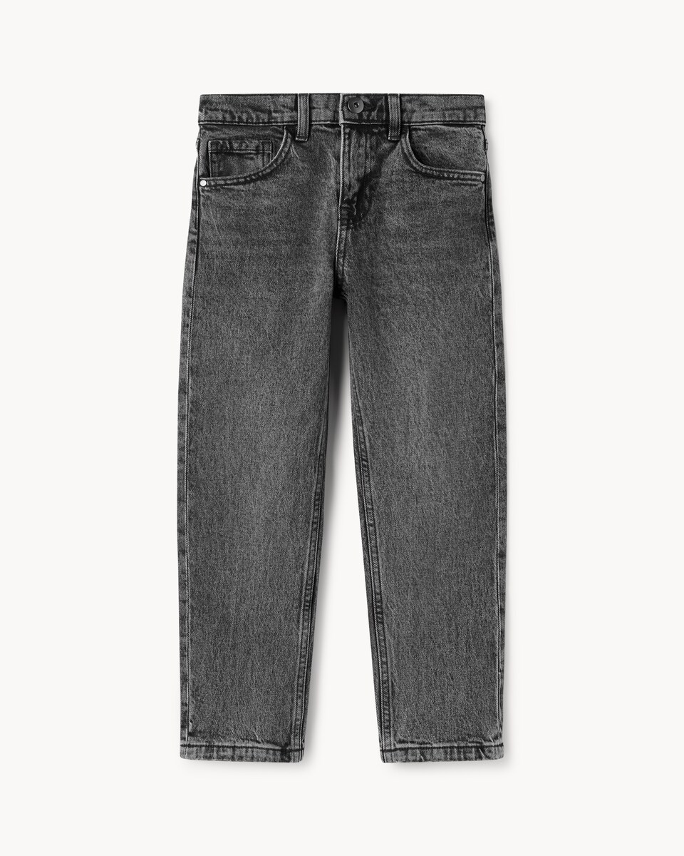 image 1 of F&F Boys Cotton Rich Jeans in Grey