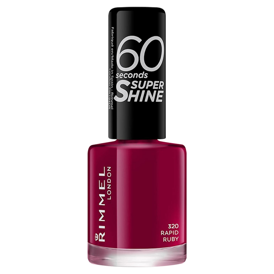 image 1 of Rimmel Nailpolish 60 Seconds Rapid Ruby 8Ml