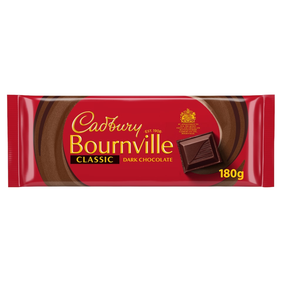 Cadbury Bournville Classic Dark Chocolate 180g
