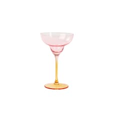 F&F Home Pink & Orange Cocktail Glass