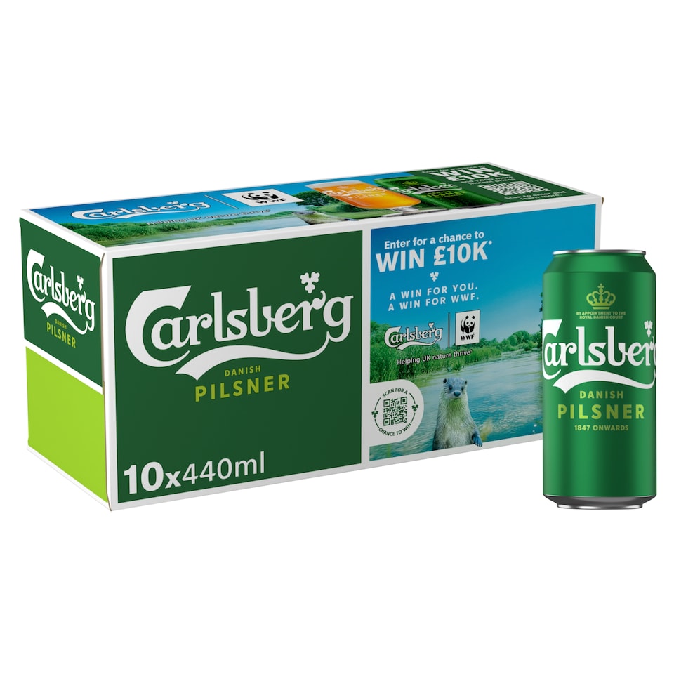 image 1 of Carlsberg Pilsner Lager Beer Can 10x440ml