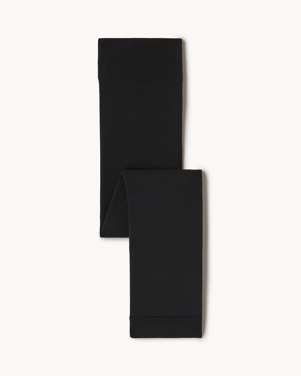 F&F Girls WARMPLUS™ Medium Warmth Thermal Fleece Lined Footless Tights in Black
