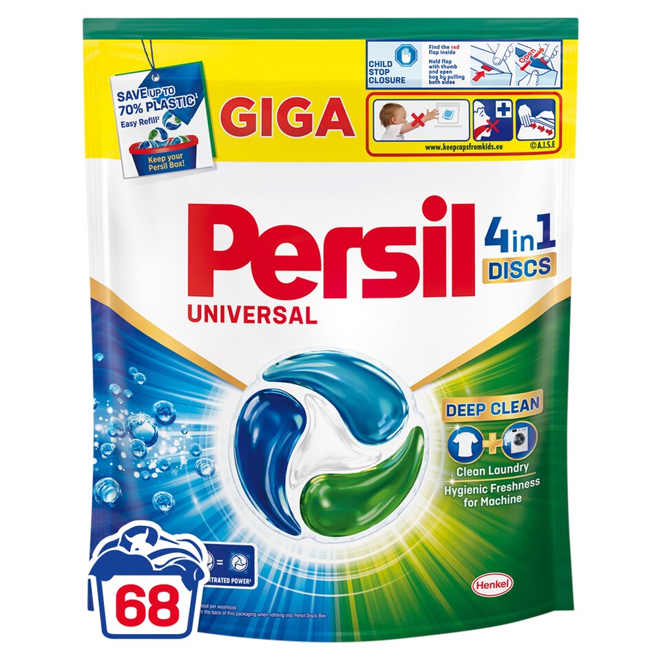 obrázok 1 z Persil Discs 4in1 Deep Clean Universal koncentrovaný dávkovaný prací prostriedok 68 praní 1122 g