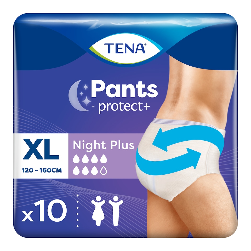 image 1 of TENA Night Incontinence Pants Plus Size XL 10 pack