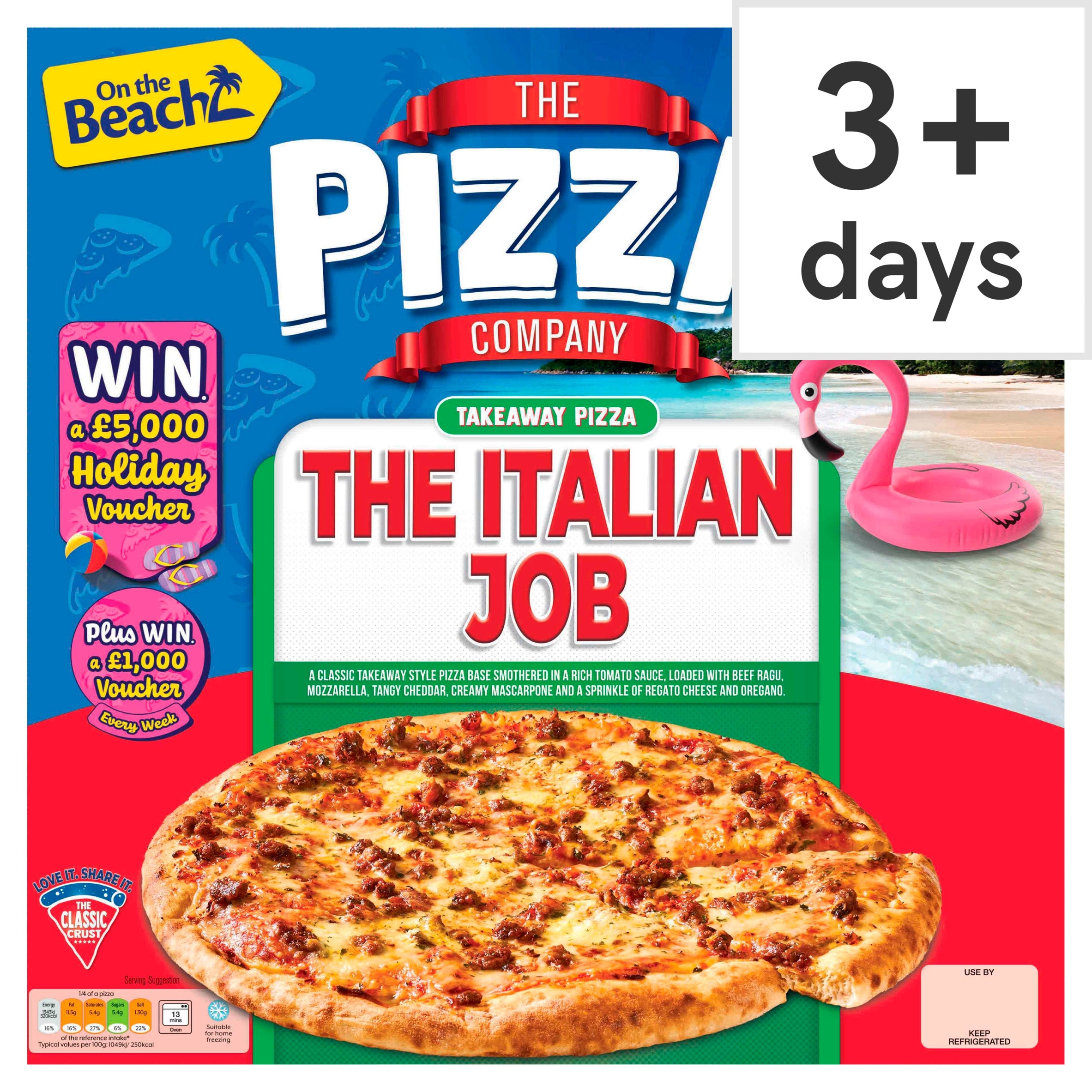 The Pizza Company The Italian Job Pizza 510g