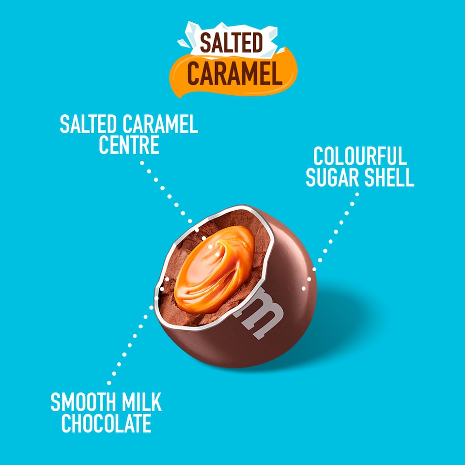 image 1 of M&M's Salted Caramel Chocolate Pouch Bag 102G