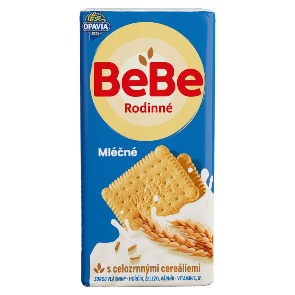 Opavia sušenky BeBe Rodinné mléčné cereální 130g