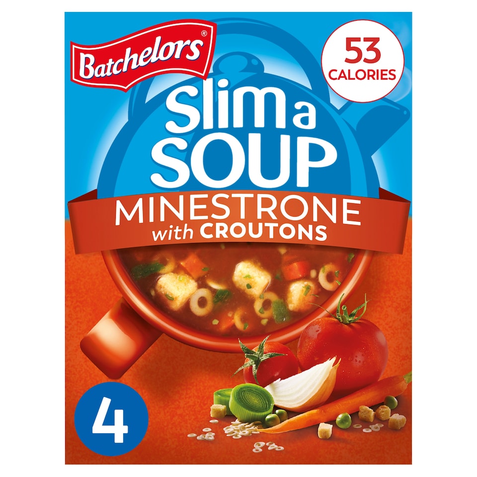 image 1 of Batchelors Slim a Soup Minestrone with Croutons 4 Sachets 61g