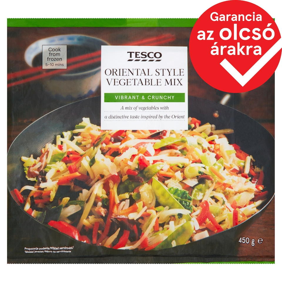 Tesco Quick-Frozen Oriental Style Vegetable Mix 450 g