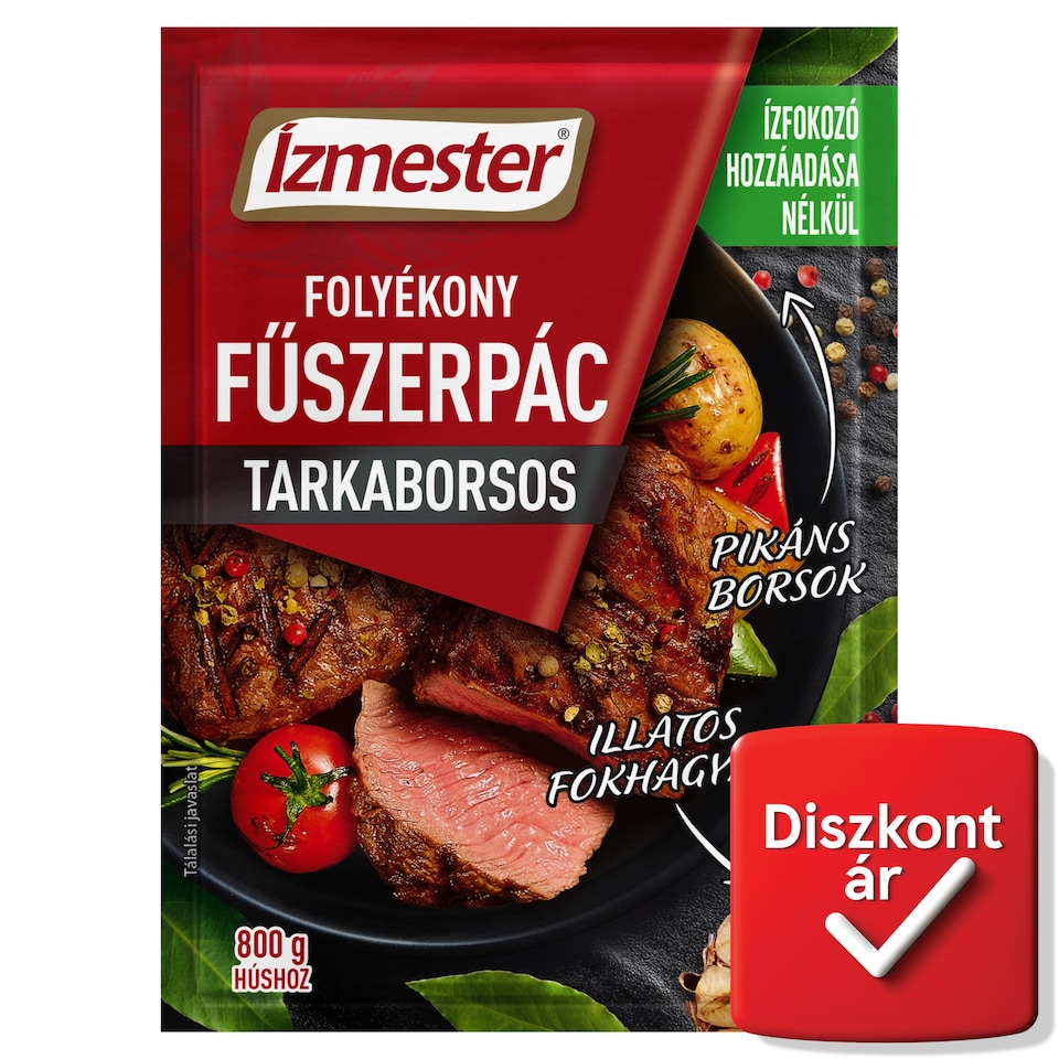 Ízmester tarkaborsos folyékony fűszerpác 80 ml  1. kép