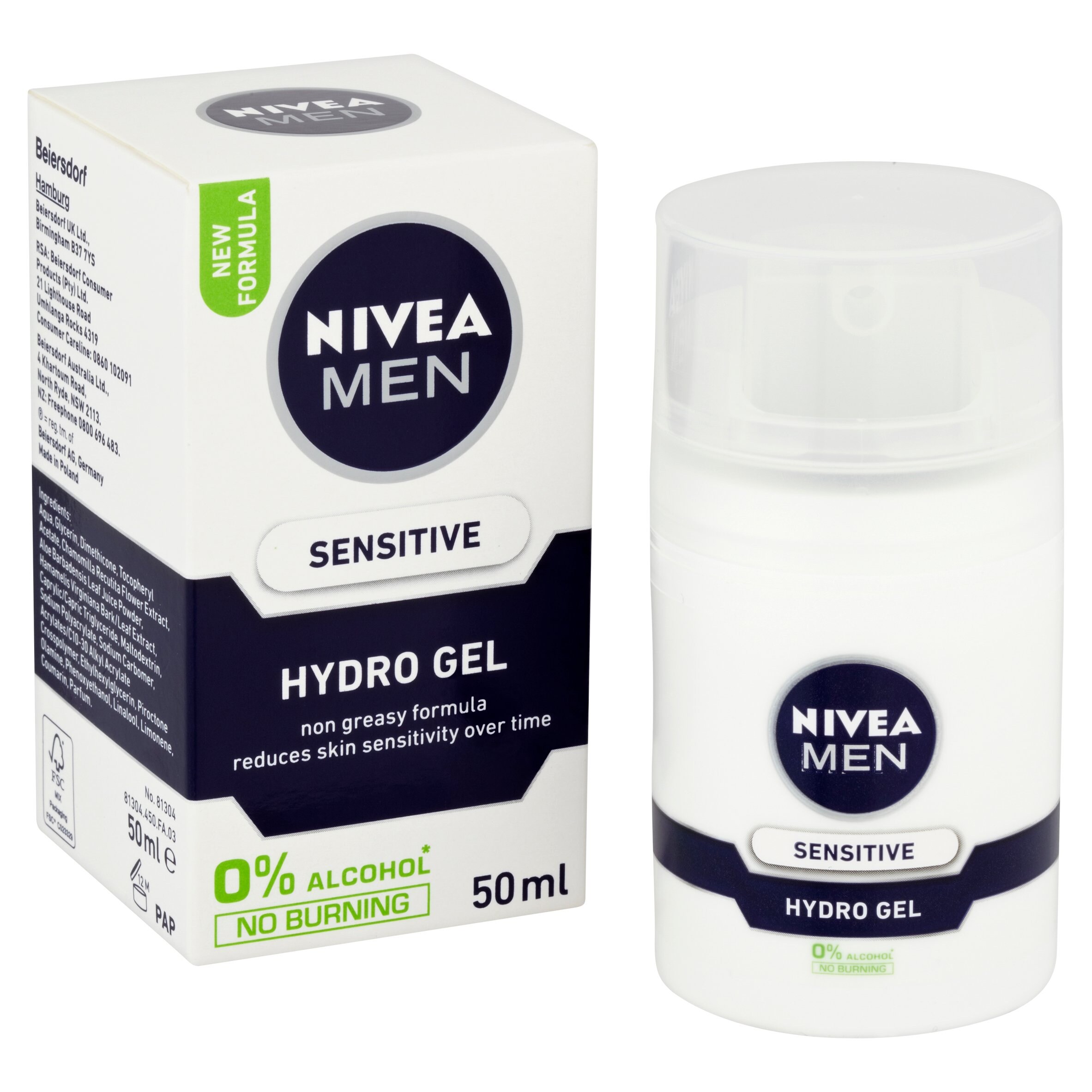nivea for men sensitive stubble moisturising gel