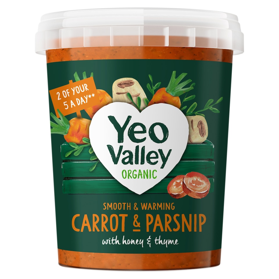 Yeo Valley Organic Carrot Parsnip Thyme Soup 400G
