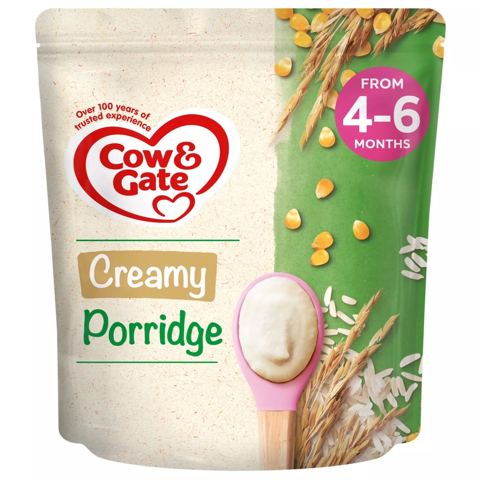 image 1 of Cow & Gate Creamy Porridge Baby Cereal 4-6 Months 125g