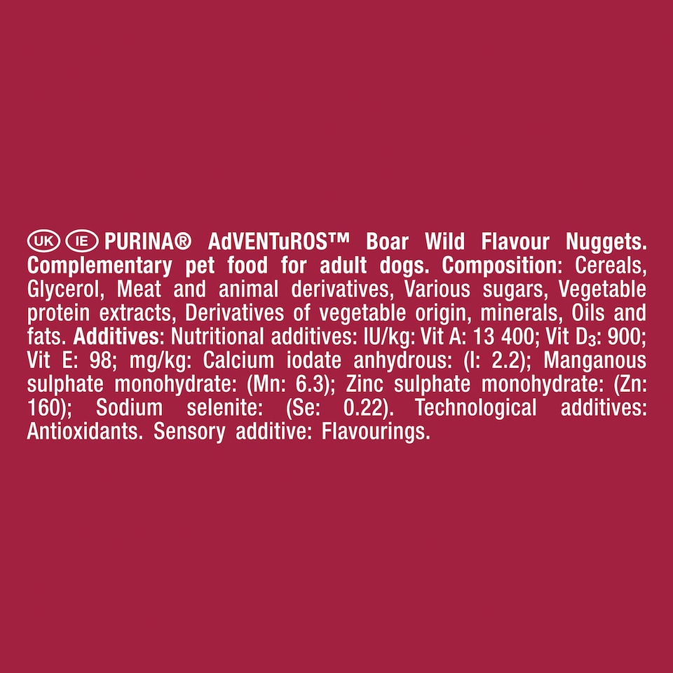 image 1 of Adventuros Nuggets Dog Treats Boar Flavour 90g