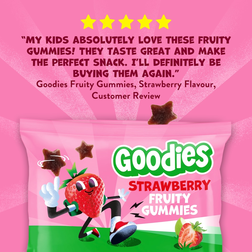 image 1 of Goodies Kids Snack Strawberry Fruit Gummies 17g