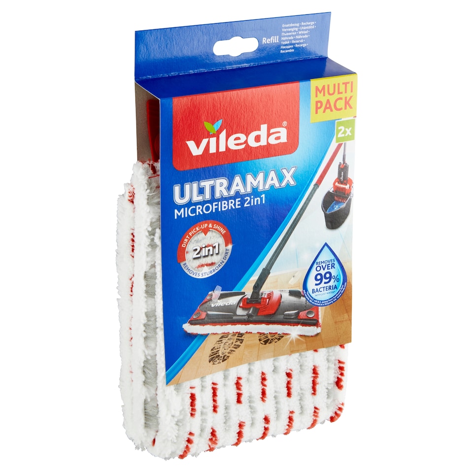 image 1 of Vileda Ultramax Microfibre 2in1 Refill 2 pcs