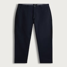 F&F Cotton Rich Tailored Slim Fit Chino Trousers in Navy