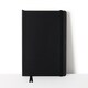 image 2 of Paperchase Agenzio Medium Black Plain Notebook