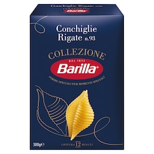 Barilla Conchiglie Rigate Small Durum Wheat Dry Pasta 500 g